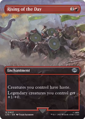 Rising of the Day (Borderless) (427), Universes Beyond: The Lord of the Rings: Tales of Middle-earth — Magic card price