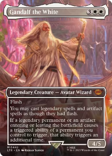 Gandalf the White (Borderless) (442), Universes Beyond: The Lord of the Rings: Tales of Middle-earth — Magic card price