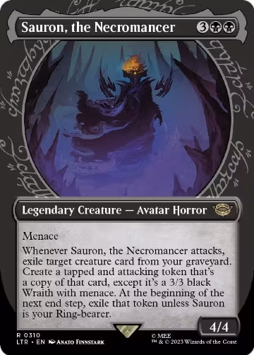 Sauron, the Necromancer (Showcase) (310), Universes Beyond: The Lord of the Rings: Tales of Middle-earth — Magic card price