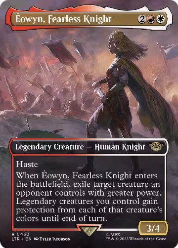 Eowyn, Fearless Knight (Borderless) (430), Universes Beyond: The Lord of the Rings: Tales of Middle-earth — Magic card price