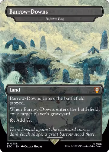 Barrow-Downs - Bojuka Bog (Borderless) (358), Commander: The Lord of the Rings: Tales of Middle-earth — Magic card price