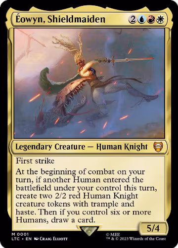 Eowyn, Shieldmaiden (1), Commander: The Lord of the Rings: Tales of Middle-earth — Magic card price