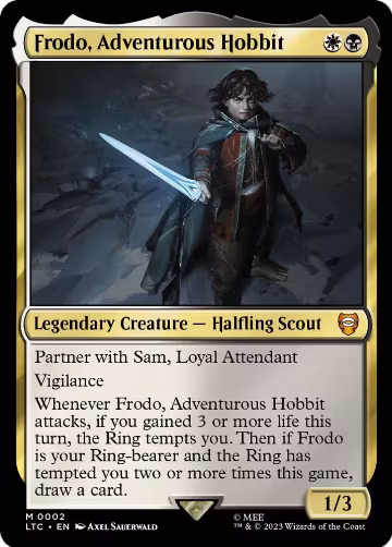 Frodo, Adventurous Hobbit (2), Commander: The Lord of the Rings: Tales of Middle-earth — Magic card price