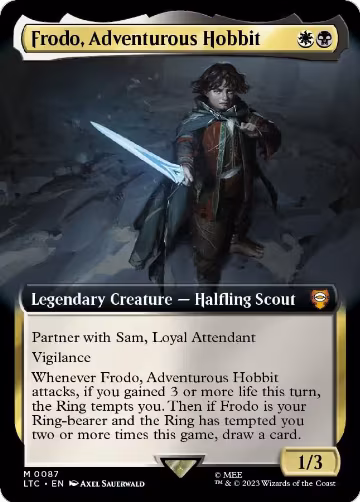 Frodo, Adventurous Hobbit (Extended Art) (87), Commander: The Lord of the Rings: Tales of Middle-earth — Magic card price