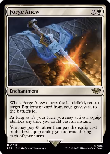 Forge Anew (17), Universes Beyond: The Lord of the Rings: Tales of Middle-earth — Magic card price