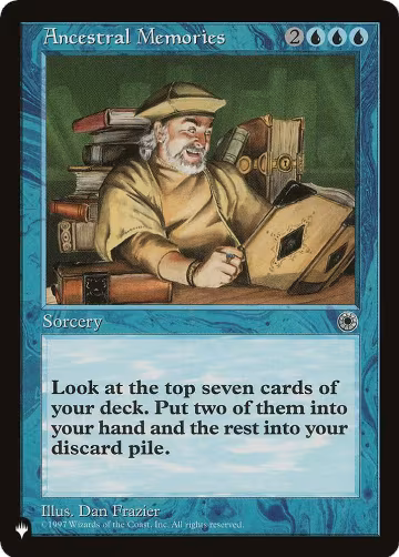 Ancestral Memories, The List Reprints — Magic card price