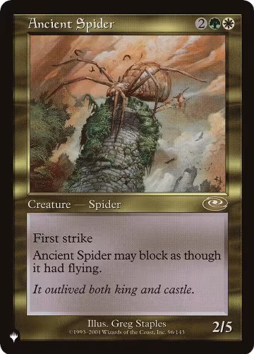 Ancient Spider (96/143), The List Reprints — Magic card price