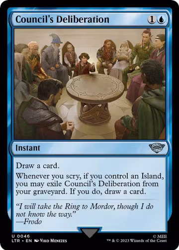 Council's Deliberation (46), Universes Beyond: The Lord of the Rings: Tales of Middle-earth — Magic card price