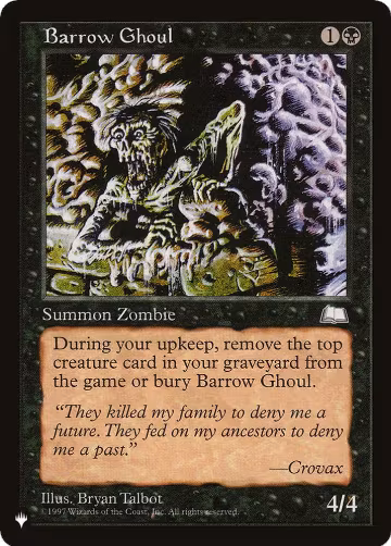 Barrow Ghoul, The List Reprints — Magic card price
