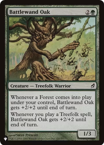 Battlewand Oak (197/301), The List Reprints — Magic card price