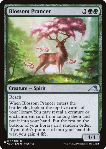 Blossom Prancer (175/302), The List Reprints — Magic card price
