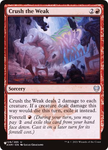 Crush the Weak (128/285), The List Reprints — Magic card price
