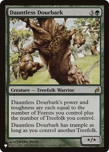 Dauntless Dourbark (203/301), The List Reprints — Magic card price