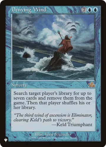 Denying Wind (32/143), The List Reprints — Magic card price