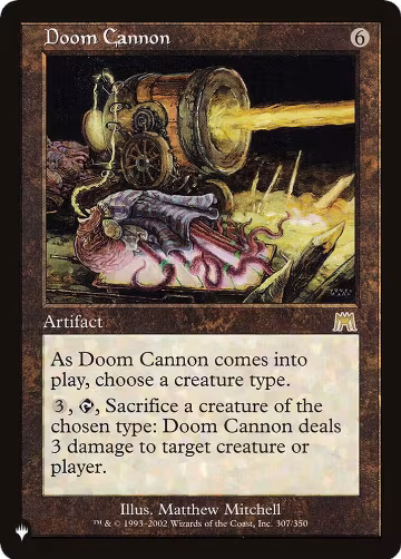 Doom Cannon (307/350), The List Reprints — Magic card price