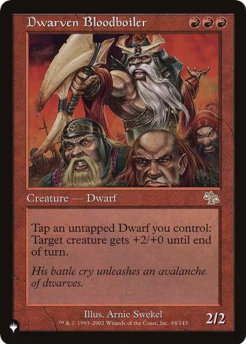 Dwarven Bloodboiler (84/143), The List Reprints — Magic card price