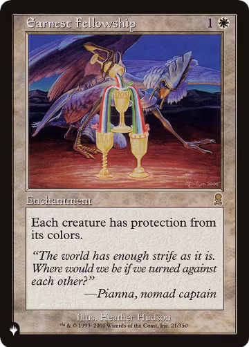 Earnest Fellowship (21/350), The List Reprints — Magic card price