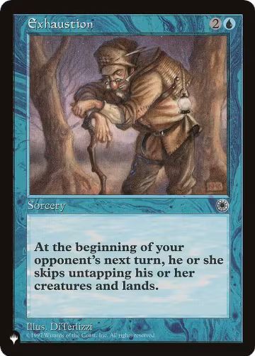 Exhaustion, The List Reprints — Magic card price