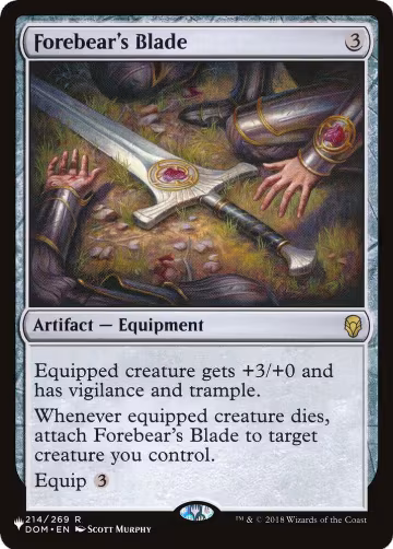 Forebear's Blade (214/269), The List Reprints — Magic card price