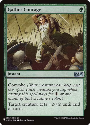 Gather Courage (175/269), The List Reprints — Magic card price