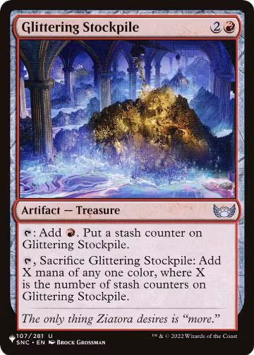 Glittering Stockpile (107/281), The List Reprints — Magic card price