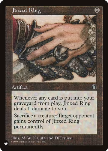 Jinxed Ring, The List Reprints — Magic card price