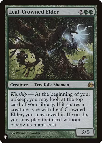 Leaf-Crowned Elder (128/150), The List Reprints — Magic card price