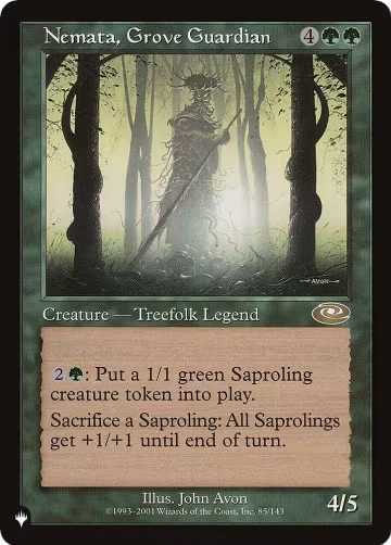 Nemata, Grove Guardian (85/143), The List Reprints — Magic card price