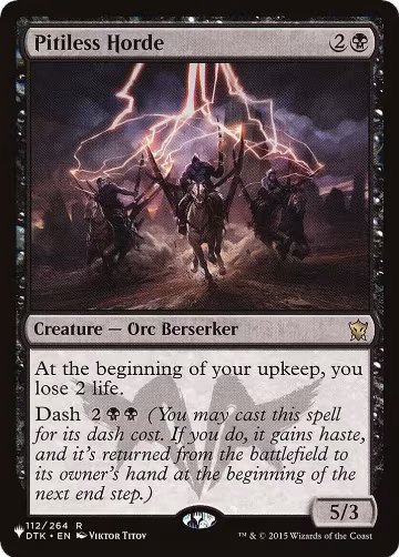 Pitiless Horde (112/264), The List Reprints — Magic card price