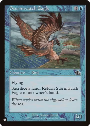 Stormwatch Eagle (50/143), The List Reprints — Magic card price