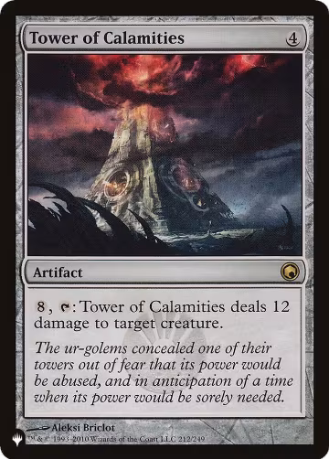 Tower of Calamities (212/249), The List Reprints — Magic card price