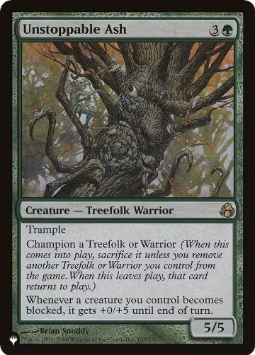 Unstoppable Ash (137/150), The List Reprints — Magic card price