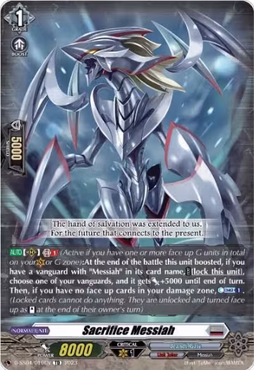 Sacrifice Messiah (D-SS04/010EN), D-SS04: Stride Deckset - Messiah — Vanguard card price