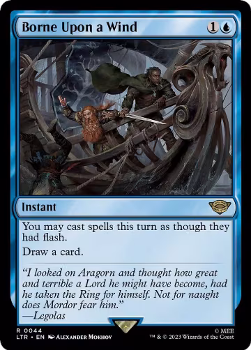 Borne Upon a Wind (44), Universes Beyond: The Lord of the Rings: Tales of Middle-earth — Magic card price