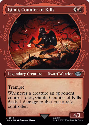 Gimli, Counter of Kills (Showcase) (312), Universes Beyond: The Lord of the Rings: Tales of Middle-earth — Magic card price