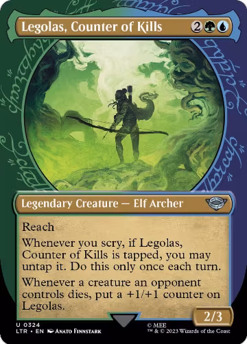 Legolas, Counter of Kills (Showcase) (324), Universes Beyond: The Lord of the Rings: Tales of Middle-earth — Magic card price