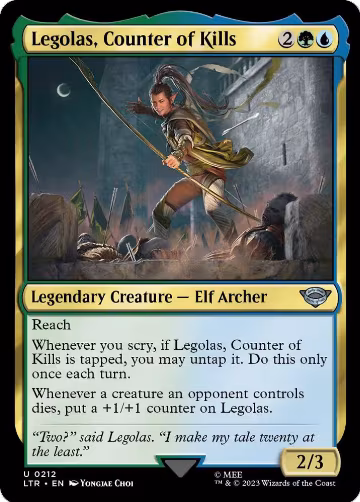 Legolas, Counter of Kills (212), Universes Beyond: The Lord of the Rings: Tales of Middle-earth — Magic card price