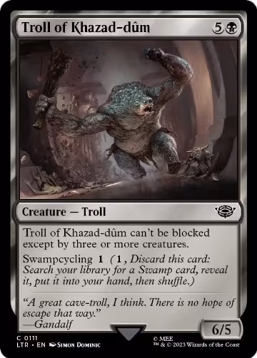 Troll of Khazad-dum (111), Universes Beyond: The Lord of the Rings: Tales of Middle-earth — Magic card price