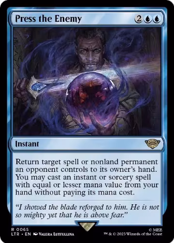 Press the Enemy (65), Universes Beyond: The Lord of the Rings: Tales of Middle-earth — Magic card price
