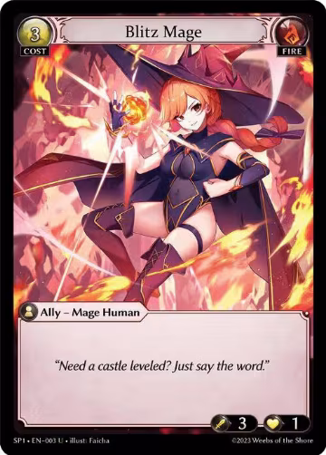 Blitz Mage (003), Supporter Pack 1 — Grand Archive card price