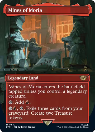Mines of Moria (Borderless) (342), Universes Beyond: The Lord of the Rings: Tales of Middle-earth — Magic card price