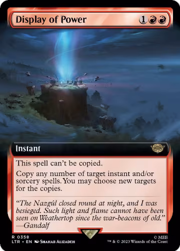 Display of Power (Extended Art) (358), Universes Beyond: The Lord of the Rings: Tales of Middle-earth — Magic card price