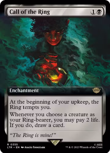 Call of the Ring (Extended Art) (355), Universes Beyond: The Lord of the Rings: Tales of Middle-earth — Magic card price