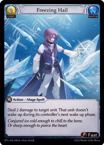 Freezing Hail (008), Supporter Pack 1 — Grand Archive card price