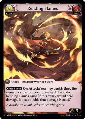 Rending Flames (013) — card price