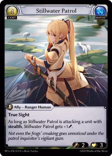 Stillwater Patrol (015), Supporter Pack 1 — Grand Archive card price