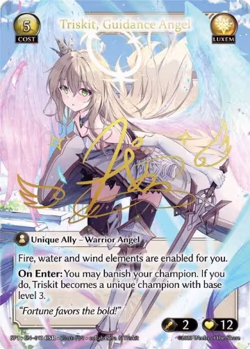 Triskit, Guidance Angel (CSR) (017), Supporter Pack 1 — Grand Archive card price