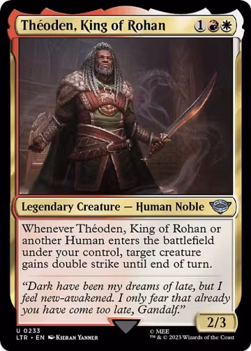 Theoden, King of Rohan (233), Universes Beyond: The Lord of the Rings: Tales of Middle-earth — Magic card price