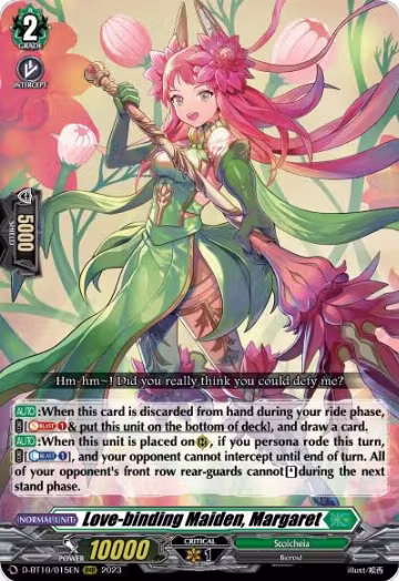 Love-binding Maiden, Margaret (D-BT10/015EN), D-BT10: Dragon Masquerade — Vanguard card price