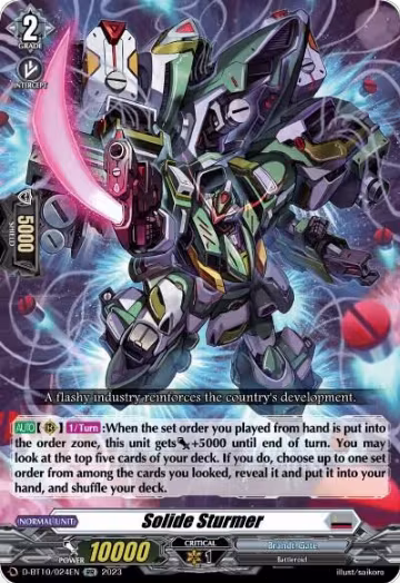 Solide Sturmer (D-BT10/024EN), D-BT10: Dragon Masquerade — Vanguard card price